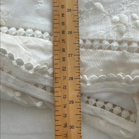 Zimmermann Ivory silk Lace Playsuit US6-8 backless design halter top neck *Flaws - Picture 7 of 16